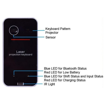 Portable Bluetooth Laser Keyboard